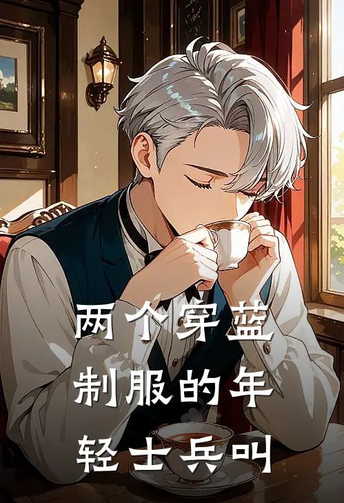 两个穿蓝制服的年轻士兵叫
