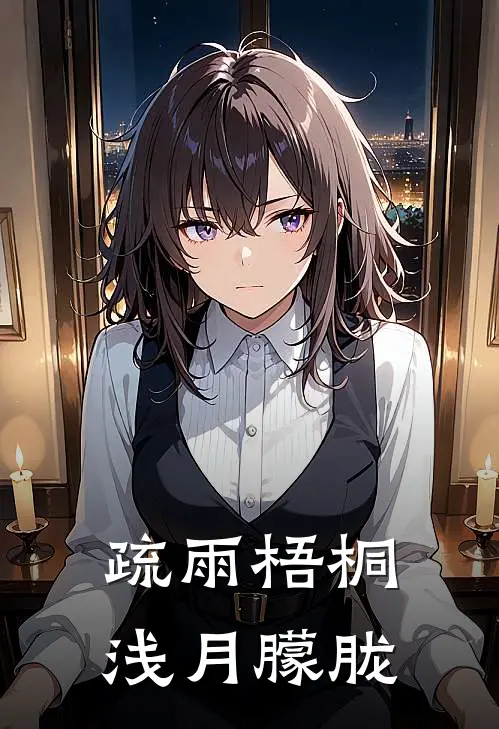 疏雨梧桐浅月朦胧